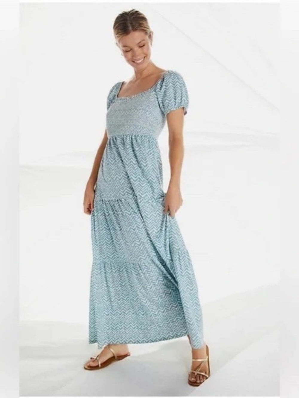 Anthropologie Daily Practice Tiered Maxi Dress
